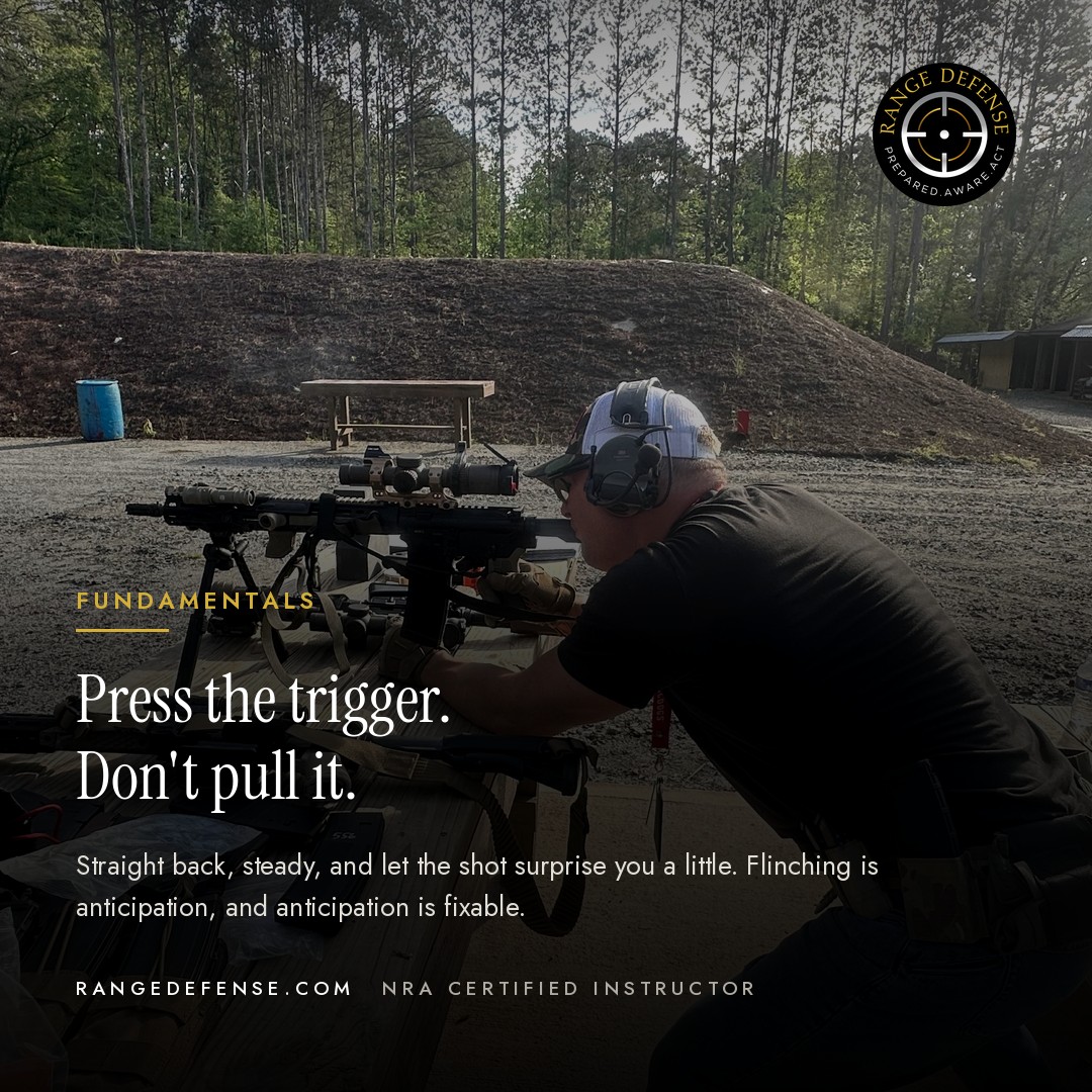 Press the trigger. Don't pull it.